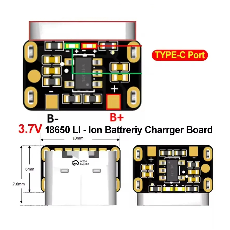 1-50PCS Type-C 18650 Lithium B - Modular Power Supply 评论和价格