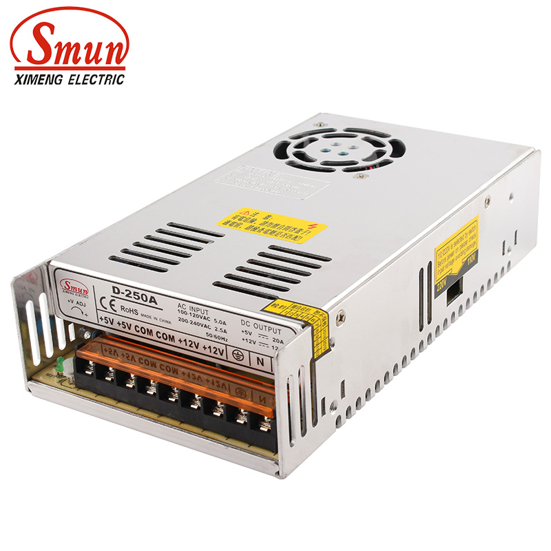 SMUN D-250A 250W 5V 12V Dual O - Smps Power Supply 评论和价格