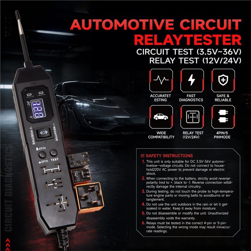 Diagnostics Tool For Vehicle E - Power Supply Tester 评论和价格