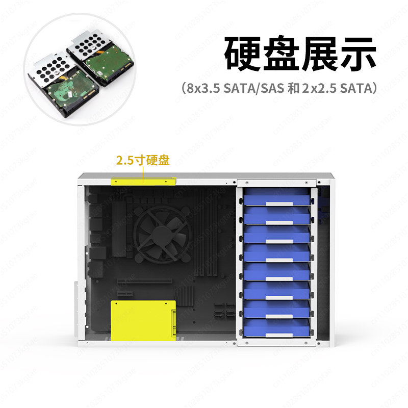 B8 8-position NAS chassis ATX  - Atx Power Supply 评论和价格