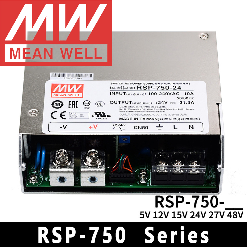 Mean Well RSP-750-5/12/15/24/2 - Power Supply 750W 评论和价格