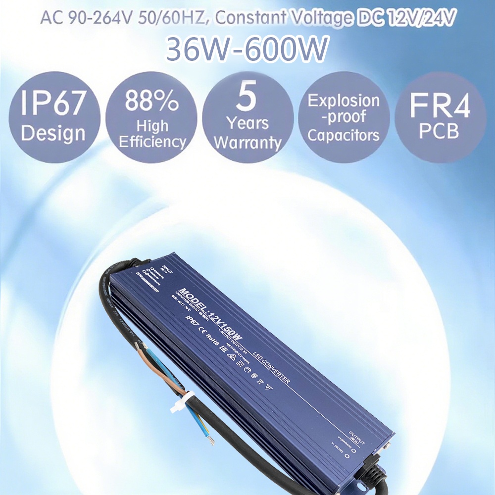 IP67 Waterproof Input 110V-265 - Power Supply 12V 评论和价格