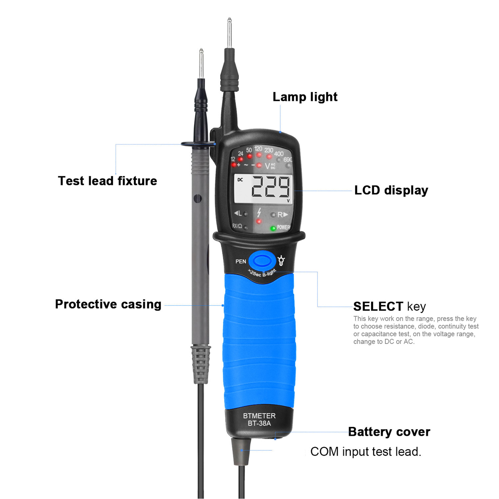 AC/DC Voltage Tester 12-690V L - Power Supply Tester 评论和价格