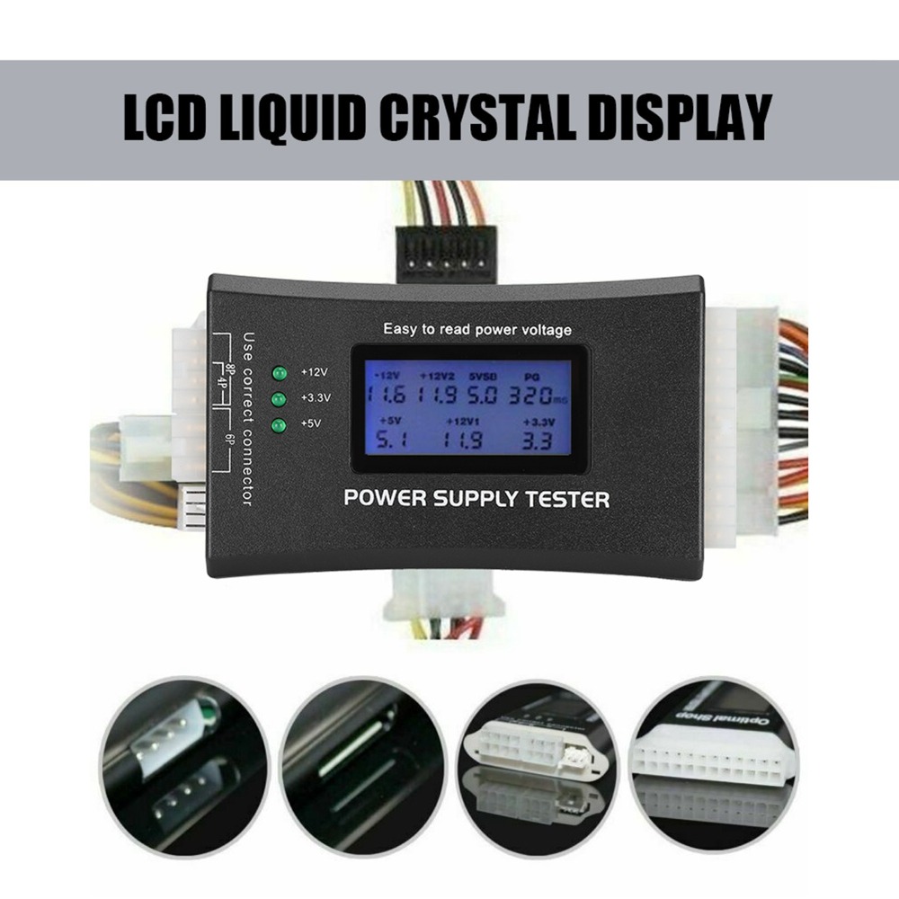 LCD Display ATX Power Supply T - Power Supply Tester 评论和价格