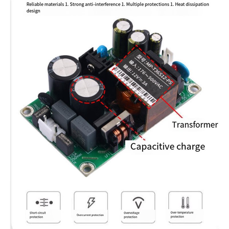 N13R-(Durable) ACDC 36W High V - Dc Power Supply 12V 评论和价格