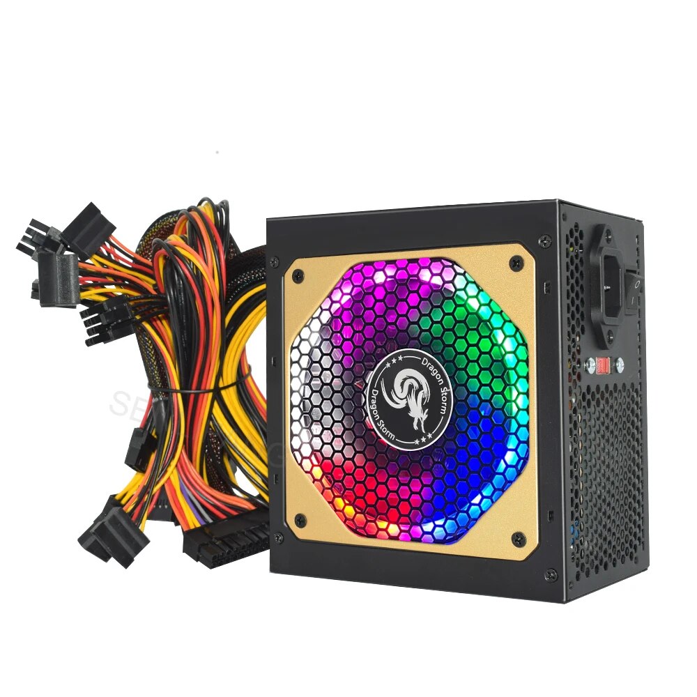 ATX 400W 600W 110-230V RGB 12V - Power Supply 650W 评论和价格