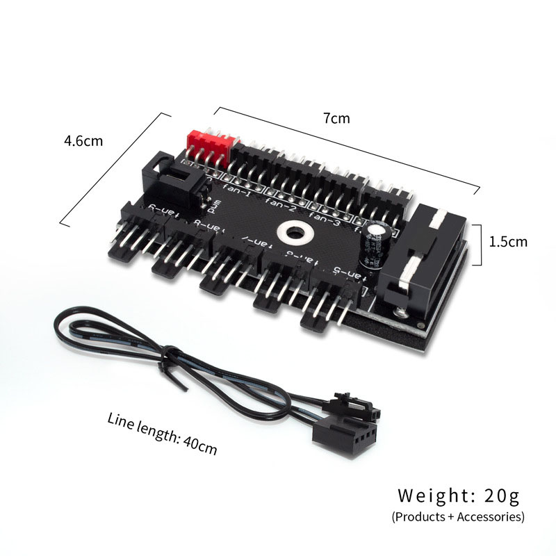 10-Port 4 Pin PWM Fan Hub Spli - Pc Power Supply 评论和价格
