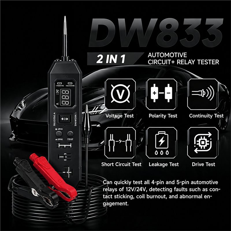 NEW-Automotive Relay Tester, D - Power Supply Tester 评论和价格
