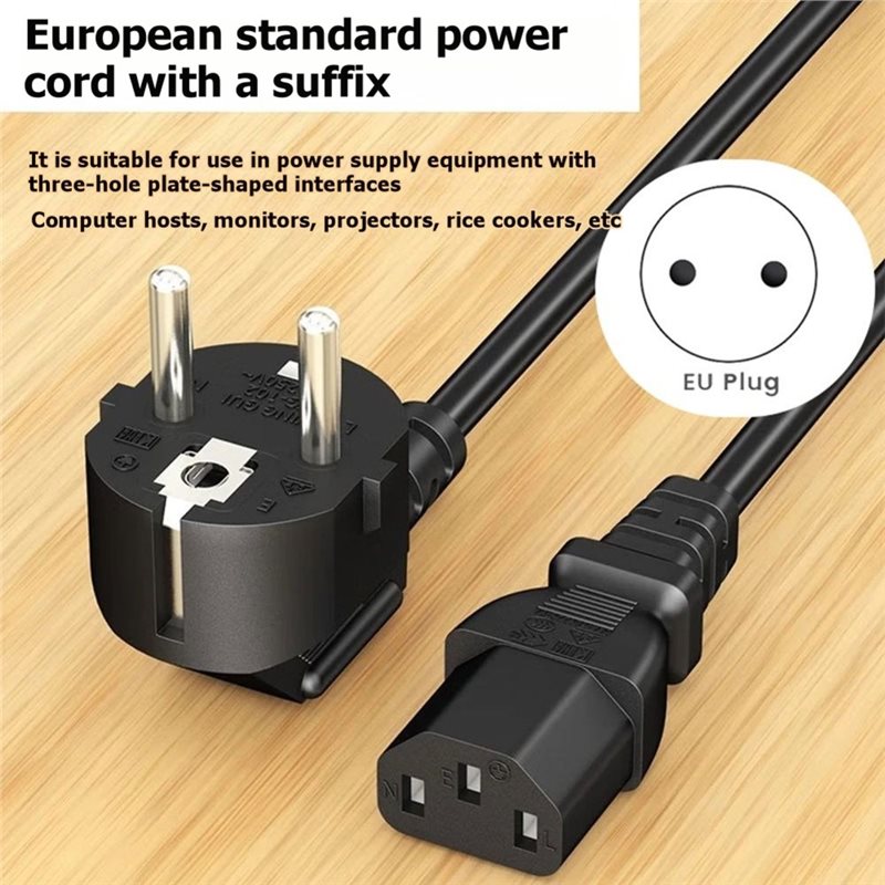 EU Plug C13 Power Supply Cable - Psu Computer 评论和价格